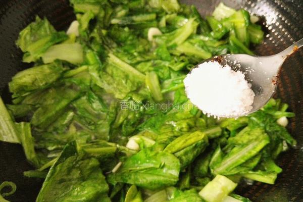 清炒油麦菜的做法图解6