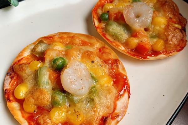 饺子皮披萨的做法图解11