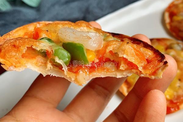 饺子皮披萨的做法图解13