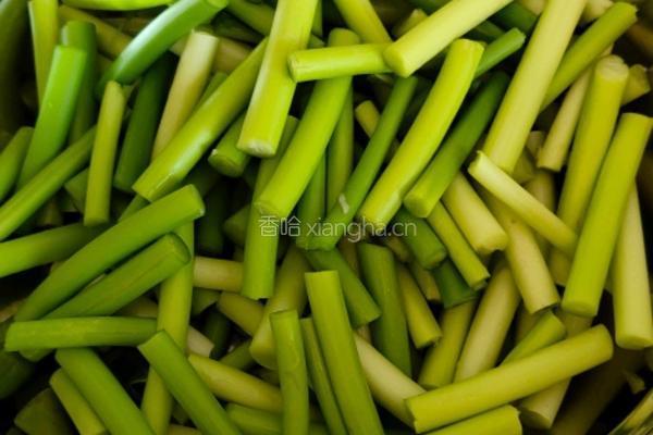 蒜薹肉丝的做法图解1