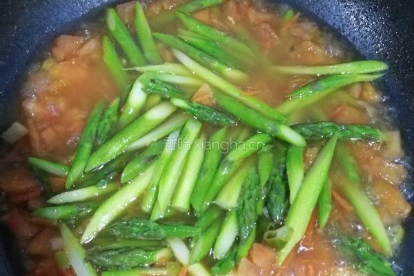 芦笋蕃茄炒蛋的做法图解13