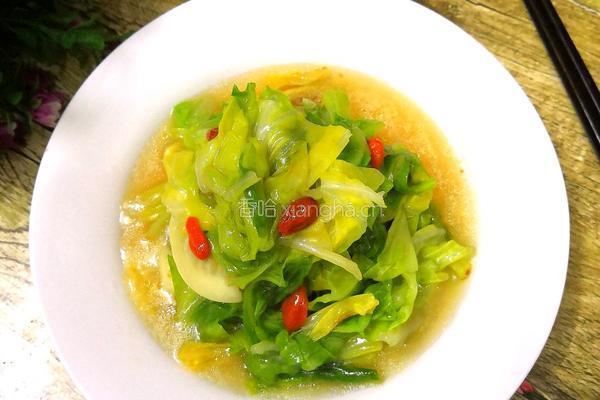 枸杞素包菜的做法图解12