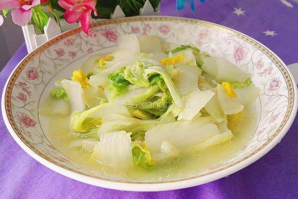 清炒黄白菜的做法图解11