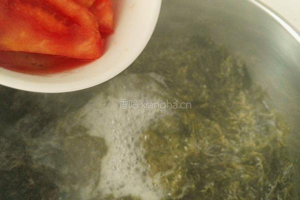 紫菜番茄圆子汤的做法图解8