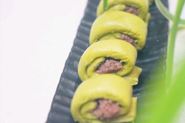 香甜味儿的青汁小馒头的做法图解1