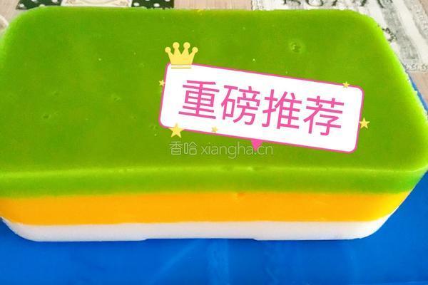 三色皮冻的做法图解8
