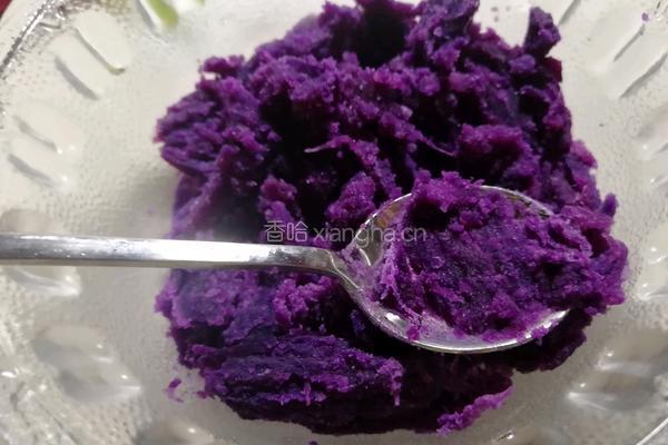 酸奶水果紫薯泥的做法图解3