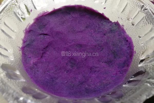 酸奶水果紫薯泥的做法图解4