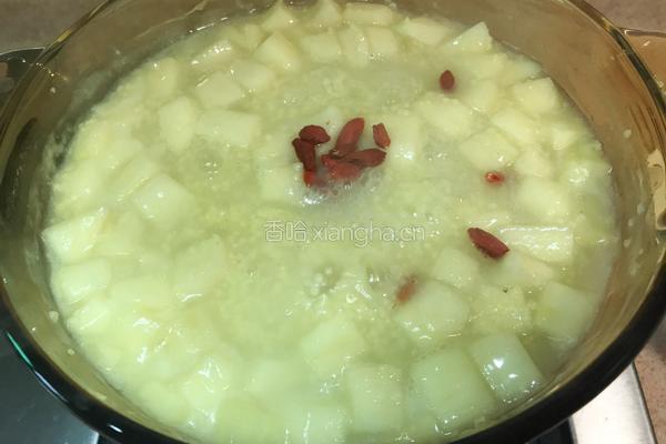 苹果小米粥的做法图解7