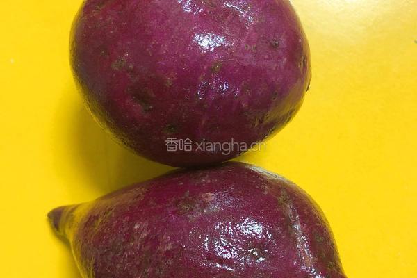 紫薯火龙果披萨的做法图解1