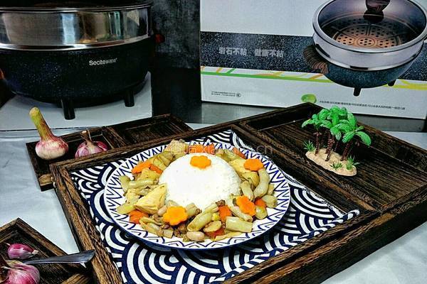 米饭素炖菜的做法图解15