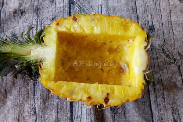 菠萝虾仁炒饭的做法图解7