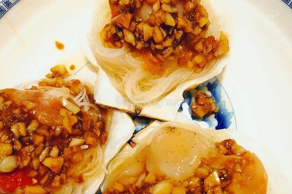 蒜蓉粉丝蒸扇贝的做法图解7