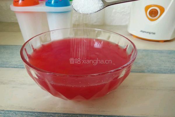西瓜冰棒的做法图解4