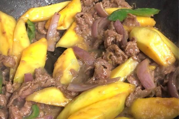 芒果炒牛肉的做法图解9
