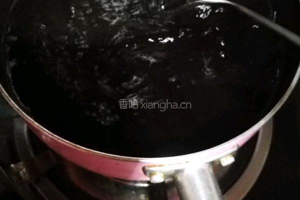 香芒紫米甜汤的做法图解6