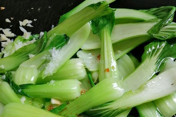 蒜蓉上海青的做法图解6
