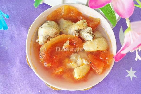 椰子汁番茄鸡汤的做法图解16