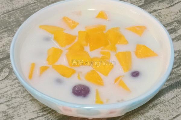 牛奶芋圆芒果西米露的做法图解19