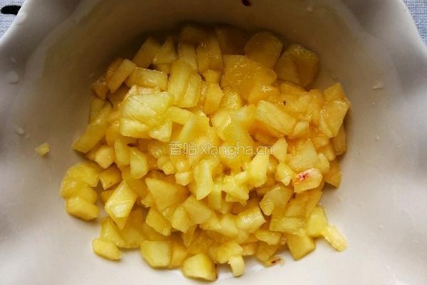 燕麦油桃小饼的做法图解2