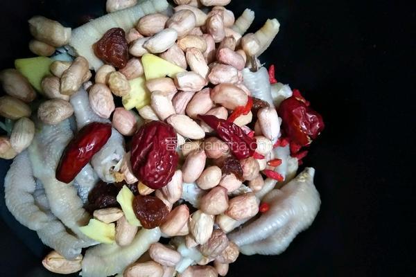 花生煲鸡爪的做法图解4