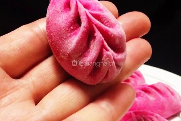 粉红蒸饺的做法图解13