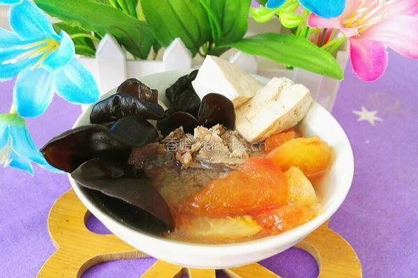 木耳豆腐番茄牛骨汤的做法图解14
