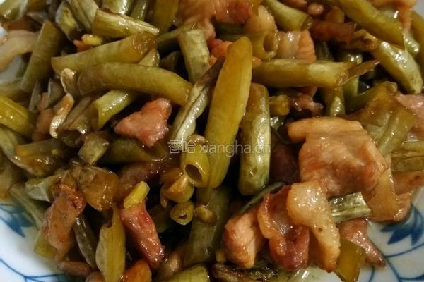 酸豆角炒五花肉的做法图解6