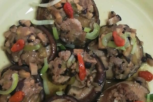 蘑菇塞肉的做法图解14