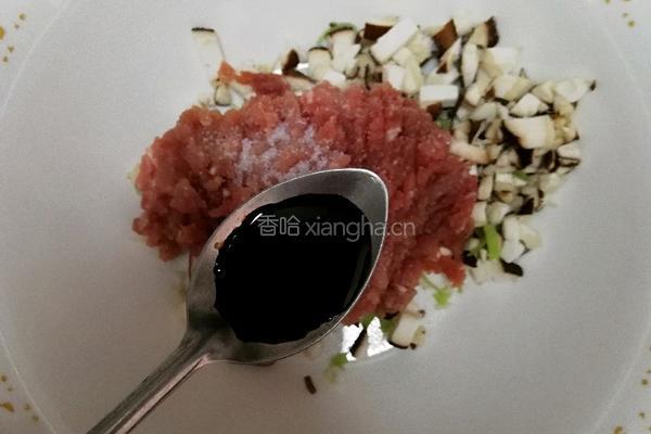 蘑菇塞肉的做法图解4