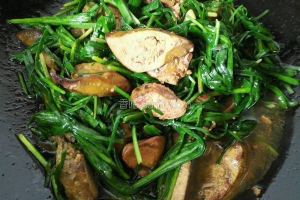 韭菜炒鸡肝的做法图解7