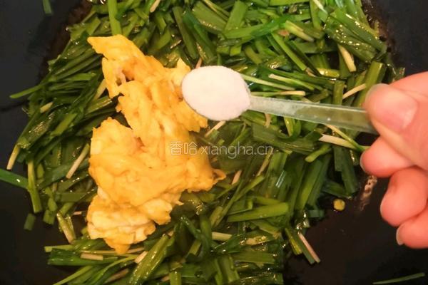 韭菜炒鸡蛋的做法图解10