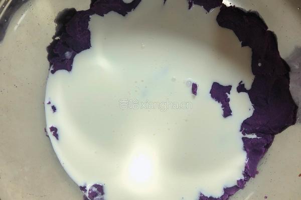 紫薯核桃麦芬蛋糕的做法图解3