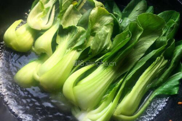香菇油菜的做法图解2