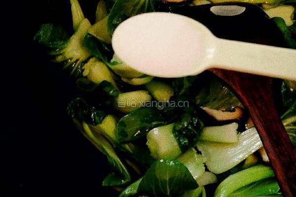 香菇油菜的做法图解6