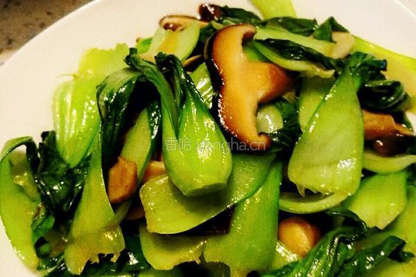香菇油菜的做法图解9