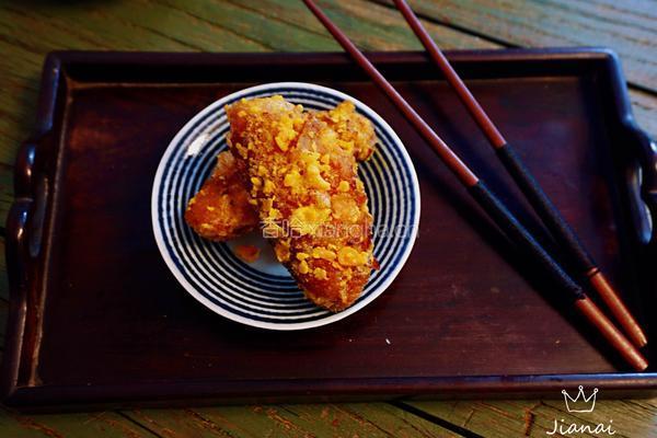 咸蛋黄焗鸡翅的做法图解14