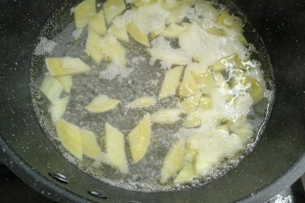 咸蛋芦笋火腿焗土豆的做法图解6