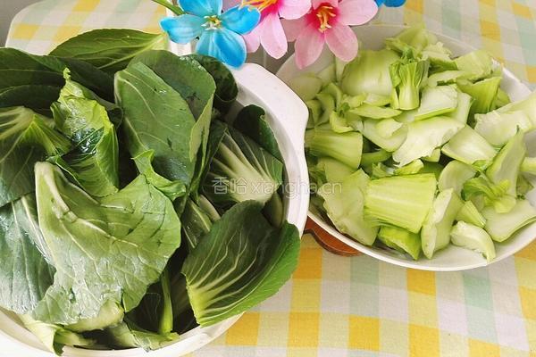 香菇炒上海青的做法图解5