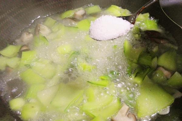 香菇炒上海青的做法图解11