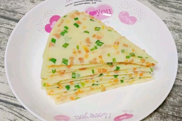 火腿胡萝卜鸡蛋饼的做法图解10