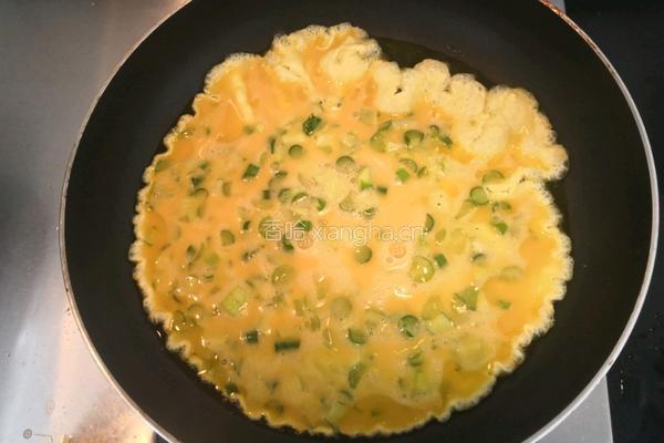 豆瓣炒蒜蛋的做法图解9