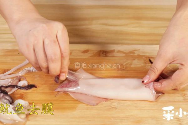 酱爆鱿鱼圈的做法图解1