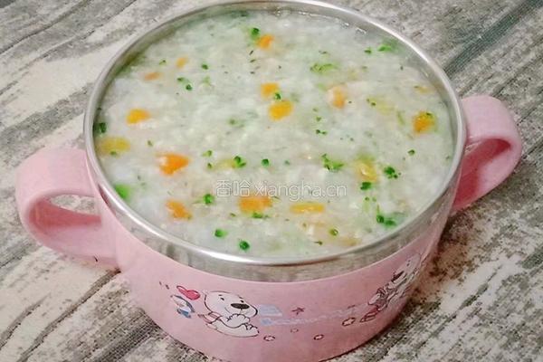 口蘑补锌粥 (宝宝辅食）的做法图解13