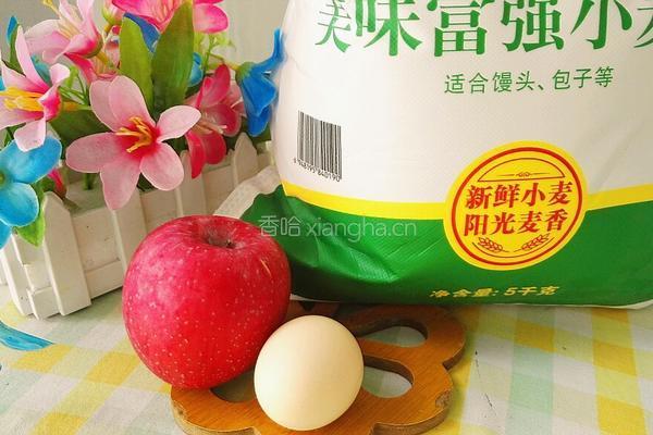 苹果鸡蛋煎饼的做法图解1