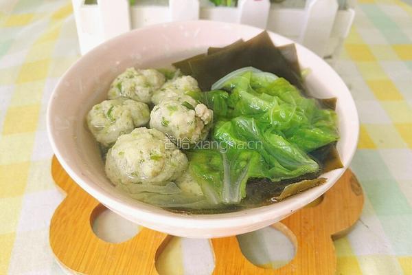 白菜海带圆子汤的做法图解16