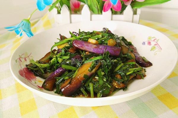 茄子炒韭菜的做法图解16