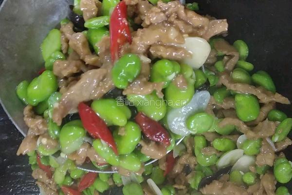 泡椒蚕豆米炒肉丝