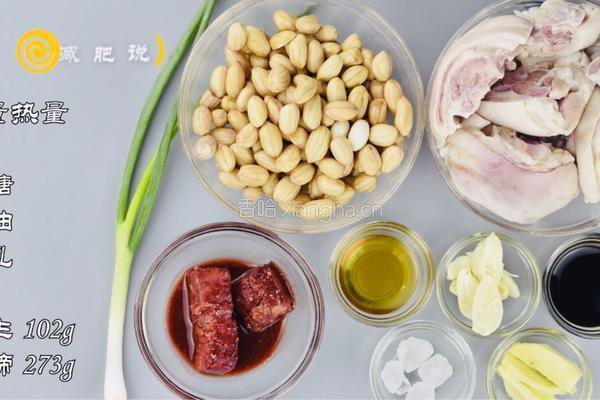 减肥能吃的花生南乳猪蹄的做法图解1