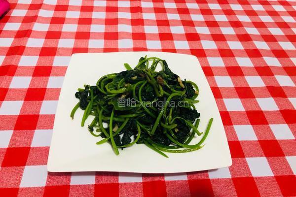 清炒红薯叶的做法图解4